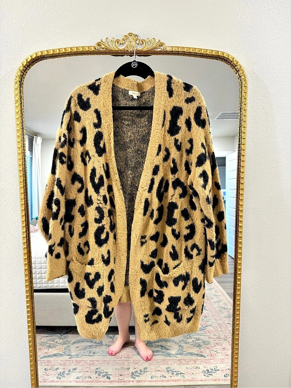 debut Women's Leopard Print Cardigan 2X